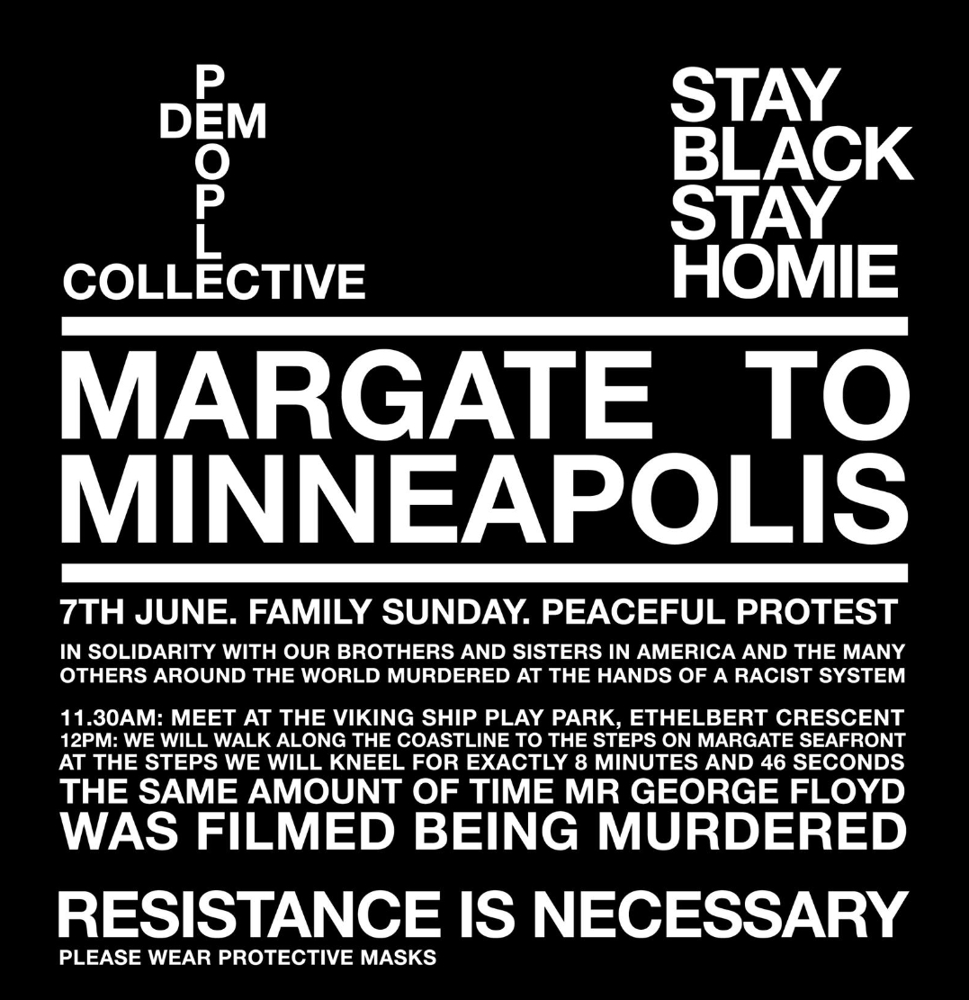 Margate Black Lives Matter March, 7th June, 11.30am